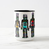 Aarde, wind en vuur tweekleurige koffiemok (Center)