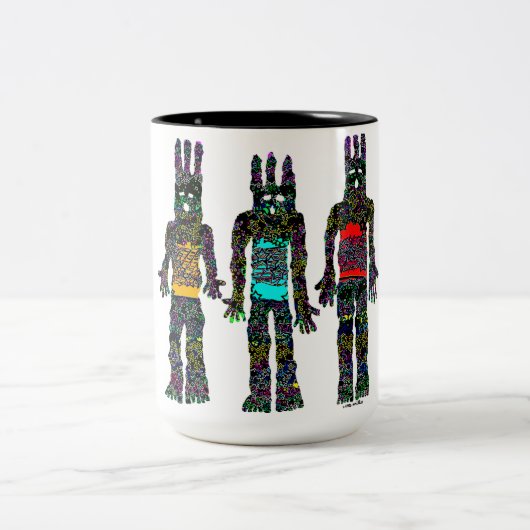 Aarde, wind en vuur tweekleurige koffiemok (Center)