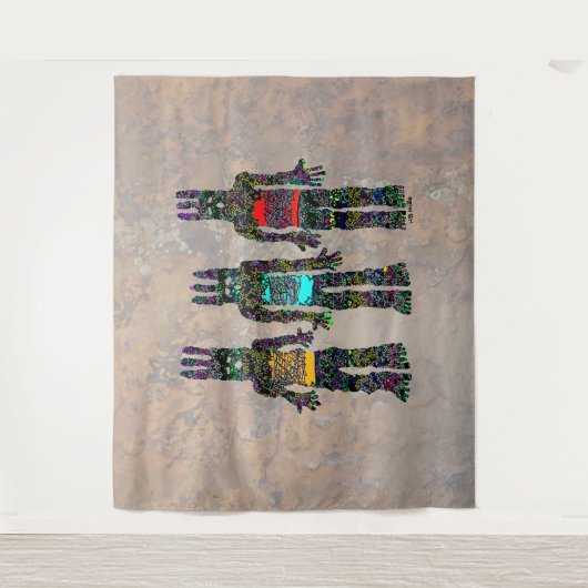 Aarde, wind en vuur wandkleed (Voorkant)