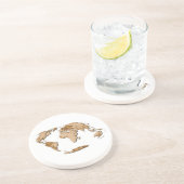 Aarde Zandsteen Onderzetter (Zijkant)