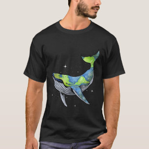 Aarde Zee Planet Orcas Whale Save the Planet Earth T-shirt