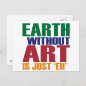Aarde zonder kunst is gewoon de briefkaart (Voorkant / Achterkant)