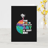 Aarde zonder kunst is gewoon Eh! Kaart (Gele Bloem)