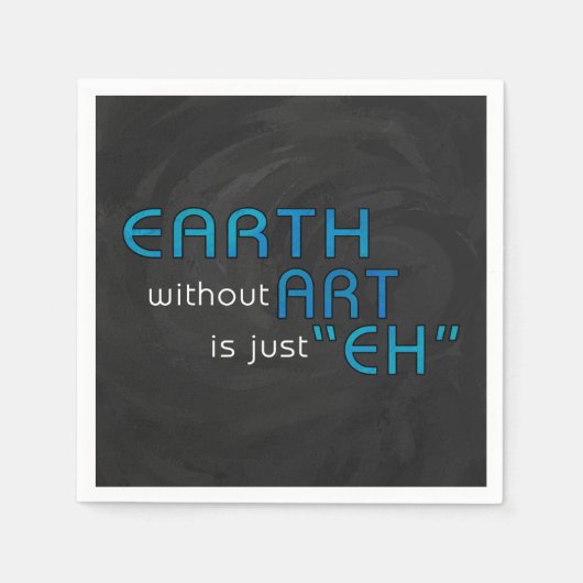 Aarde zonder kunst servetten (Voorkant)