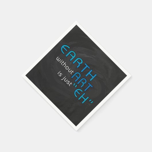 Aarde zonder kunst servetten (Hoek)