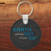 Aarde zonder kunst sleutelhanger (Voorkant)