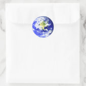 Aarde Zonnestelsel Ronde Sticker (Tas)