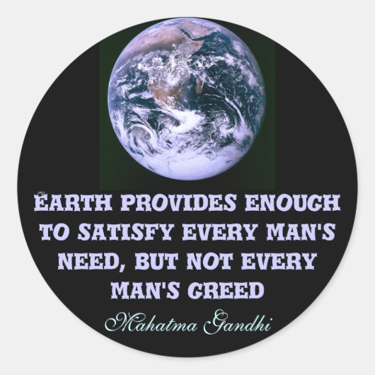 Aarde zorgt voor stickers (Voorkant)