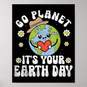 Aardedag 2026 ga planeet aarde dag mannen vrouwen poster