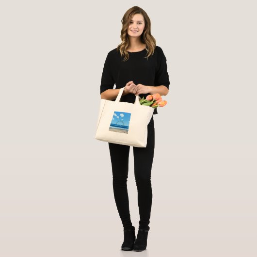 Aardedag boodschappentas mini tote bag (Voorkant (model))