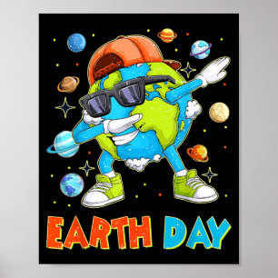 Aardedag Elke Dag Grappige Dabbing Aarde Jongens K Poster