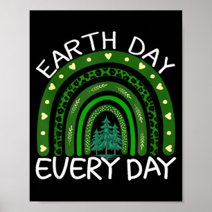 Aardedag elke dag Regenboog Ontwerp Aardedag  Poster