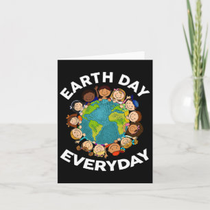 Aardedag elke dag shirt kids peuter leraar Schatti Kaart