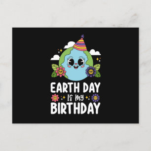Aardedag Is Mijn Verjaardag Grappige Planeet Natuu Briefkaart