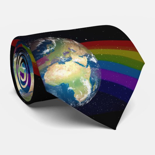 Aardedag mannen stropdas (Opgerold)