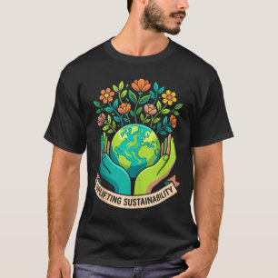 Aardedag natuur liefde ecologisch vriendelijk mili t-shirt