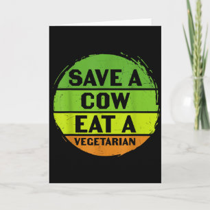 Aardedag Sla Een Koe Over Om Vegetarisch Te Eten F Kaart