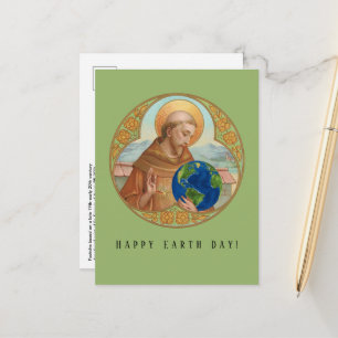 Aardedag & St. Franciscus van Assisi Ansichtkaart Briefkaart