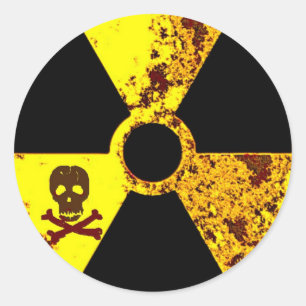 aardedag Tsjernobyl gedenkteken anti kernenergie Ronde Sticker