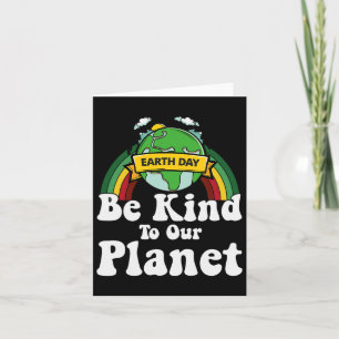 Aardedag Wees Aardig Voor Onze Planeet Retro Vinta Kaart