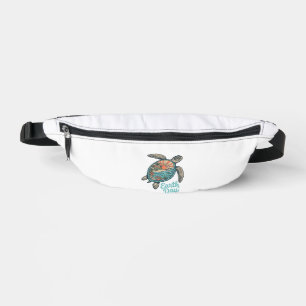 Aardedag Zeeschildpad Vintage Gravure Shirt Ontwer Heuptasje