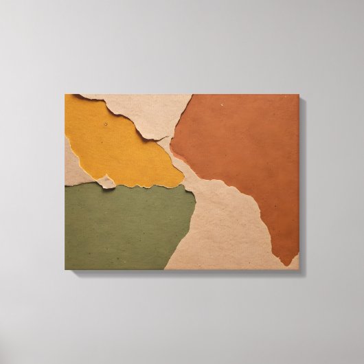 Aarden essentie rustieke kleur splash kunst canvas afdruk (Voorkant)