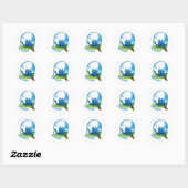 Aardesticker, Aarde Ronde Sticker (Vel)