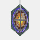 aardetekens glas ornament (Voorkant Rechts)