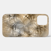 Aardetinten Abstracte Moderne Fractale Kunst Textu Case-Mate iPhone Case (Achterkant (horizontaal))