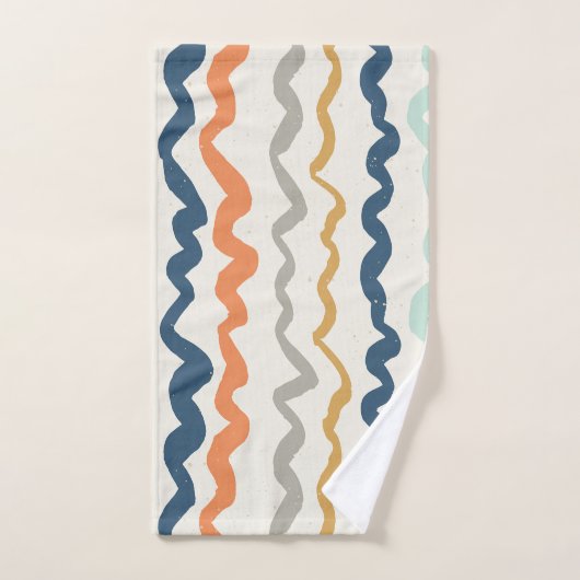 aardetinten avy patroon bad handdoek (Handdoek)