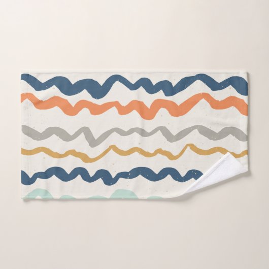 aardetinten avy patroon bad handdoek (Handdoek)