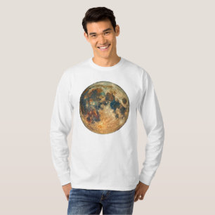 Aardetinten Volle Maan Design - Aesthetische Kosmo T-shirt