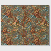 Aardetonen, Abstracte bergen Cadeaupapier (Vlak)