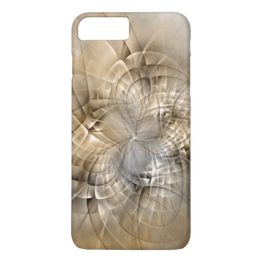 Aardetonen Abstracte Moderne Fractale Kunst Textuu Case-Mate iPhone Case (Achterkant)