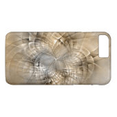 Aardetonen Abstracte Moderne Fractale Kunst Textuu Case-Mate iPhone Case (Achterkant (Horizontaal))