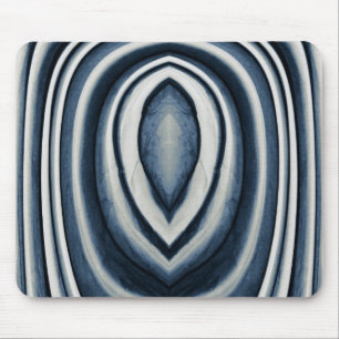 Aardetonen Blauw Abstract Patroon Muismat