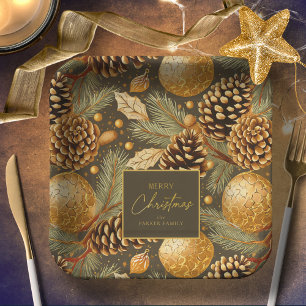 Aardetonen Kerstmispatroon#29 ID1009 Papieren Bordje