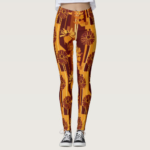 Aardetoon Botanische Bloemmotief Leggings