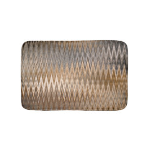 Aardetoon golvend patroon badmat