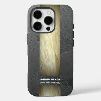 Aardetoon Marmer Naam Textuur iPhone 16 Pro Hoesje