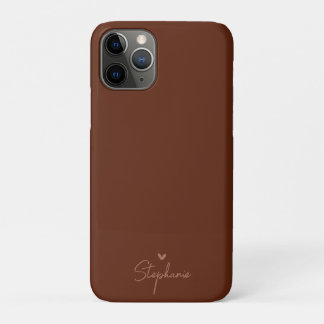 Aardetoon Minimalistische Hart Gepersonaliseerde C iPhone 11 Pro Hoesje