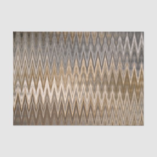 Aardetoon Zigzag Golfpatroon Tissuepapier (Voorkant)