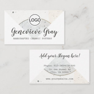 Aardewerk Handgemaakt Modern kalligrafie Script Lo Visitekaartje