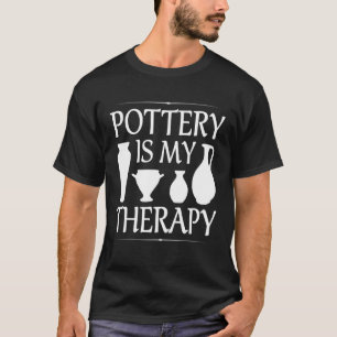 Aardewerk keramische pot kunstenaar oven klei ontw t-shirt