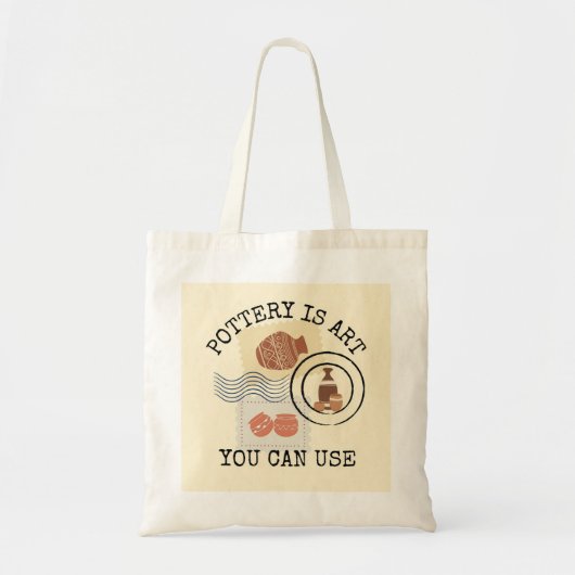 Aardewerk Tote Bag (Voorkant)