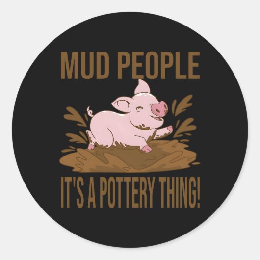 Aardewerk voor ronde sticker (Voorkant)