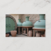 Aardewerkkunstenaar Antiek Visitekaartje (Voorkant)