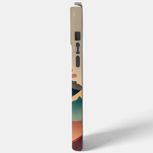 Aardgetinte Waterverf met zon Case-Mate iPhone Case (Achterkant / Links)