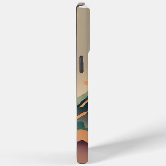 Aardgetinte Waterverf met zon Case-Mate iPhone Case (Achterkant / Rechts)