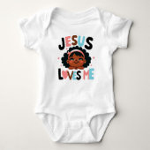 Aardig "Jesus Loves Me"-ontwerp  Romper (Voorkant)